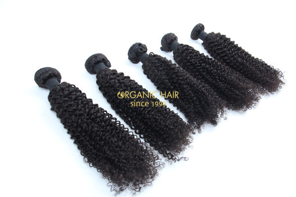 Remy human hair extensions